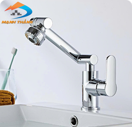 Vòi Lavabo Lạnh Inox Xoay 360 (VLB83)