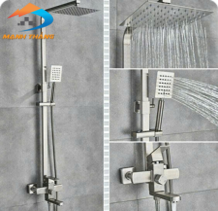 Sen Cây Tắm Đứng Nóng Lạnh Inox - MỜ LUSENTER 