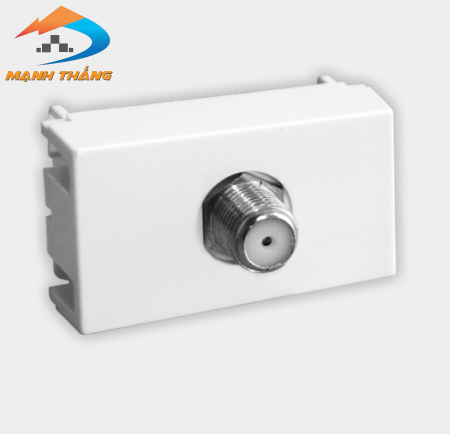 Set 3 Ổ cắm cáp tivi âm tường DQHome ĐQ IW1 TVO W (màu trắng)