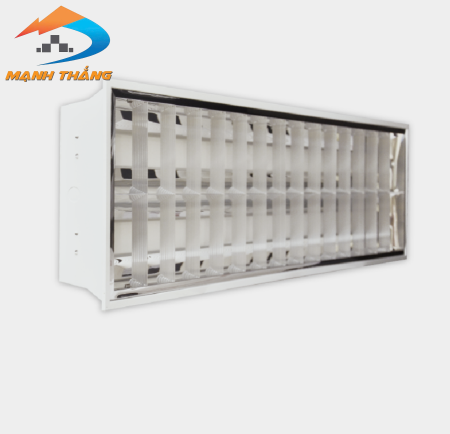 Bộ máng âm trần Điện Quang ĐQ RF01 236GASI (chóa nhôm 1.2m đôi ballast từ)