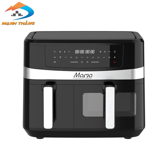 Nồi chiên không dầu 2 ngăn 10L Sunhouse Mama SHD4098