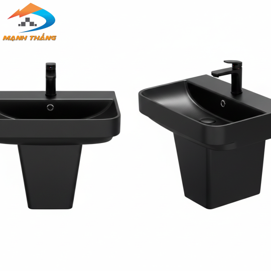Lavabo sứ + Chân treo WB-16D