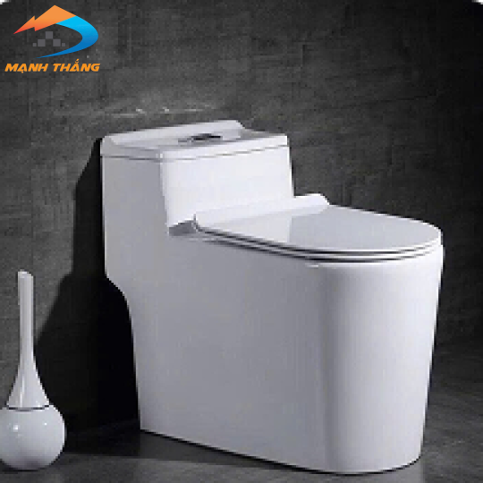 Bồn Cầu Một Khối Trăng Sứ Nút Vuông LUSENTER