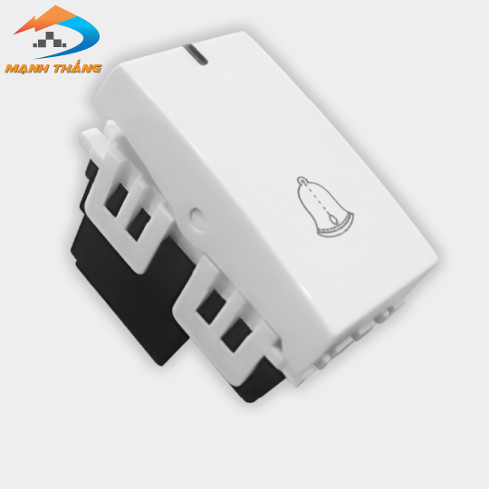 Set 2 Công tắc chuông âm tường DQHome ĐQ IW1 BS W (màu trắng)