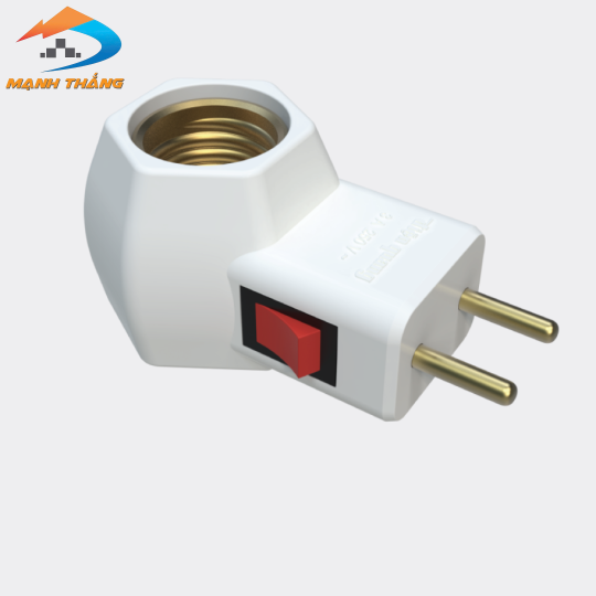 Chuôi đèn liền phích công tắc ĐQ LH E27 SW