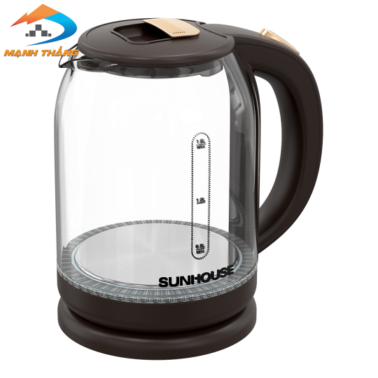 Ấm siêu tốc thủy tinh 1.8L Sunhouse SHD1212