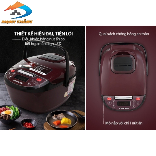 Nồi cơm điện tử 1.8L Sunhouse SHD8909