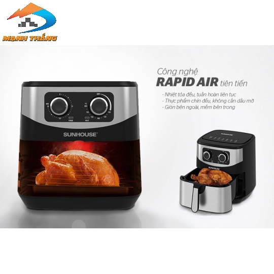 Nồi chiên không dầu 9L Sunhouse SHD4035