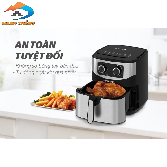 Nồi chiên không dầu 9L Sunhouse SHD4035