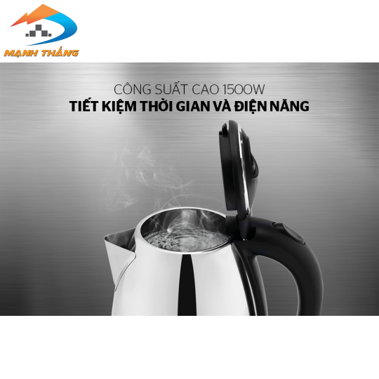 Ấm siêu tốc inox 1.8L Happy Time HTD1081