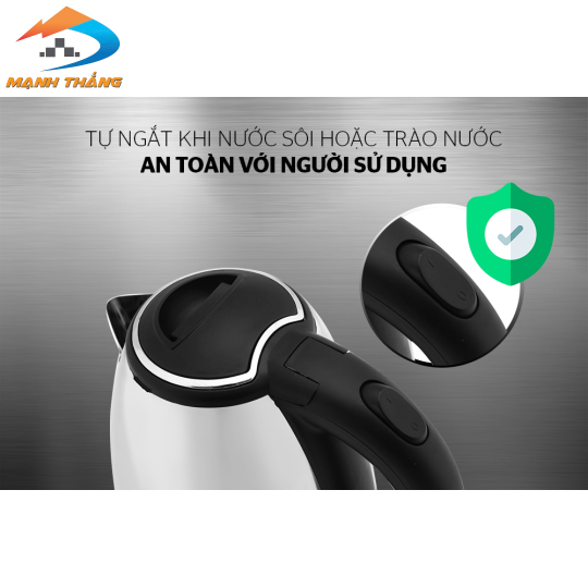 Ấm siêu tốc inox 1.8L Happy Time HTD1081