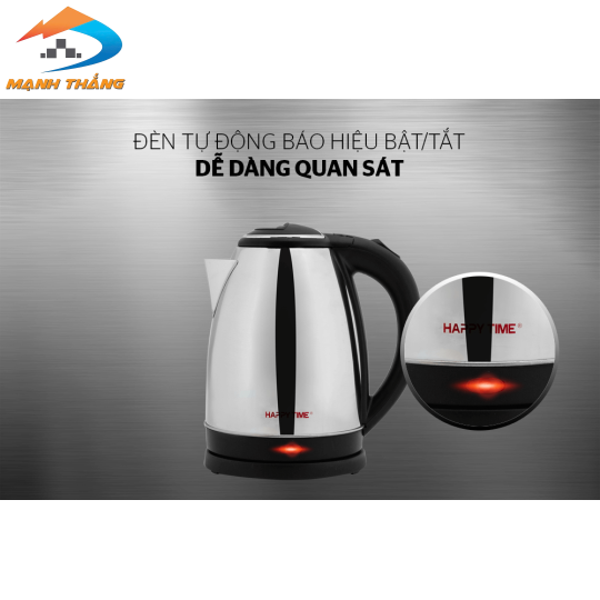 Ấm siêu tốc inox 1.8L Happy Time HTD1081