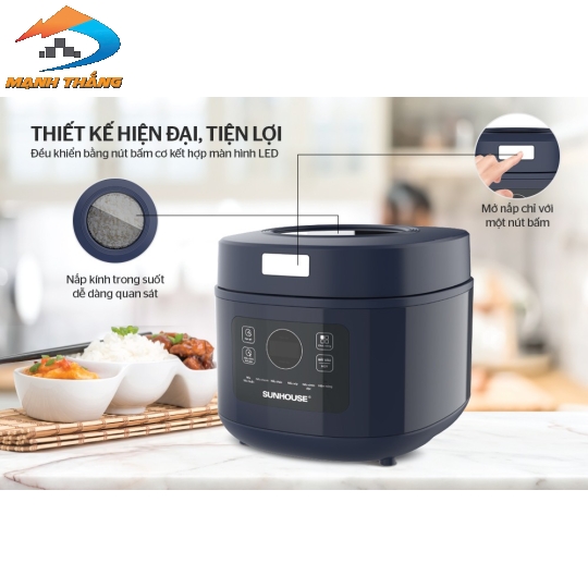 Nồi cơm điện 1L Sunhouse SHD8802