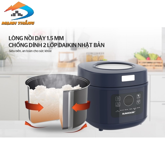 Nồi cơm điện 1L Sunhouse SHD8802