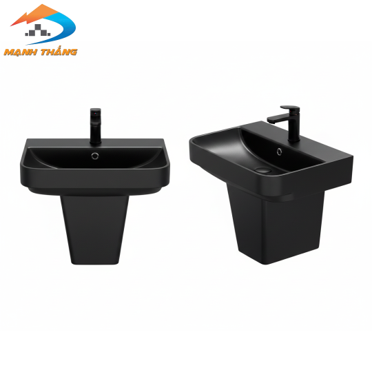 Lavabo sứ + Chân treo WB-16D