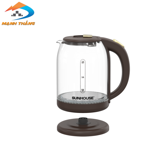 Ấm siêu tốc thủy tinh 1.8L Sunhouse SHD1212