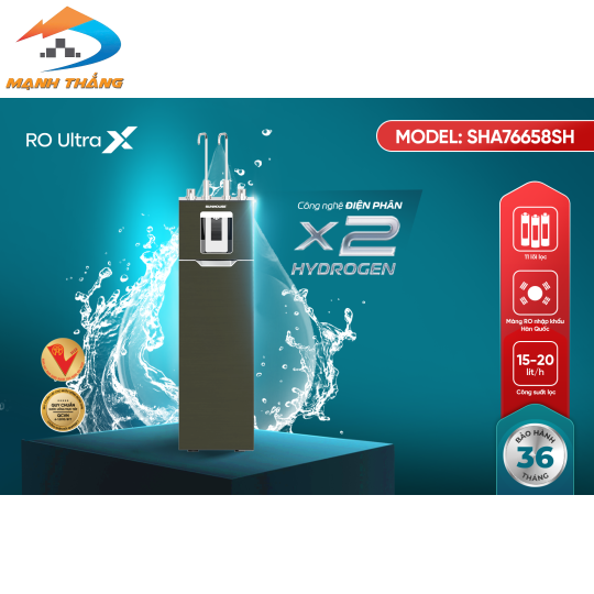 Máy lọc nước Ro Ultrax Sunhouse 11 lõi SHA76658SH