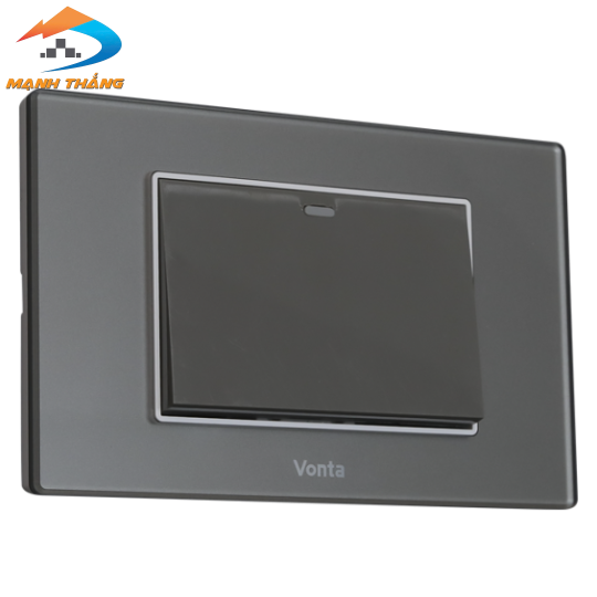 Bộ 1 công tắc 1 chiều 16A size L màu xám 