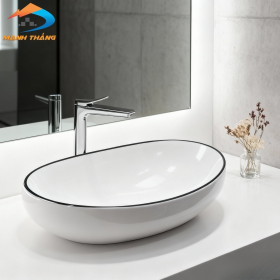 Lavabo sứ L396-1