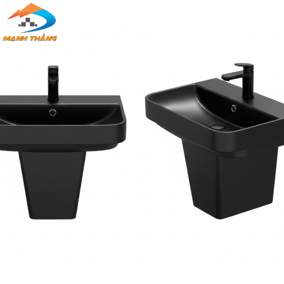 Lavabo sứ + Chân treo WB-16D