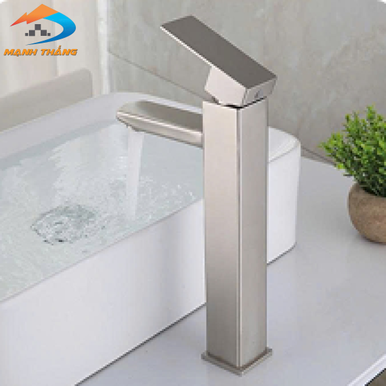 Vòi Lavabo Vuông Inox 30cm (VLB63)