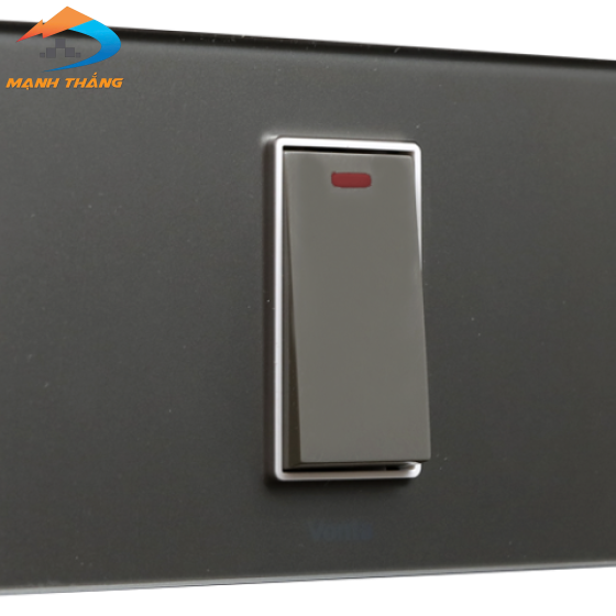 Bộ 1 công tắc 2 chiều 16A size S màu xám